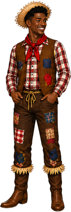Roupa típica de espantalho
